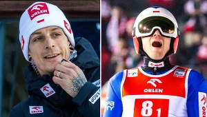 Skoki narciarskie: PŚ w Engelbergu. Na zdjęciu trener Thomas Thurnbichler oraz polski skoczek narciarski - Kamil Stoch