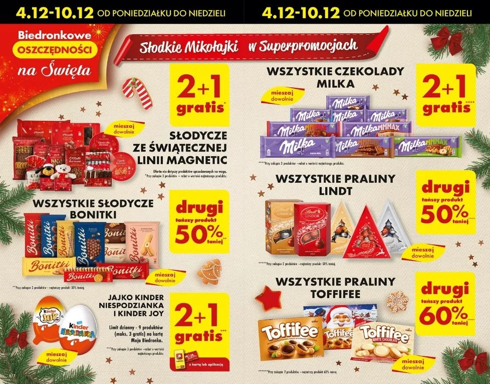 Biedronka oferuje słodycze w gratisie! Biedronka oferuje słodycze w gratisie!