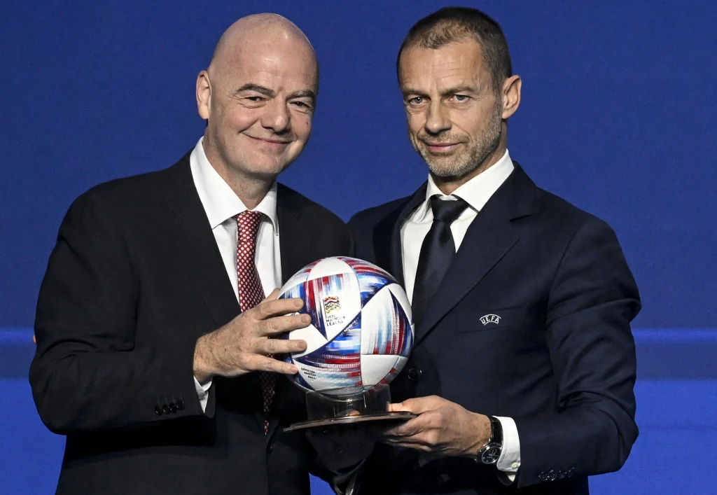 Gianni Infantino i Aleksander Čeferin Gianni Infantino i Aleksander Čeferin