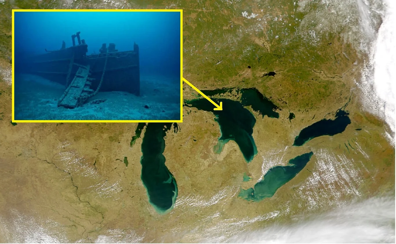 Wrak został znaleziony w jeziorze Huron Wrak został znaleziony w jeziorze Huron