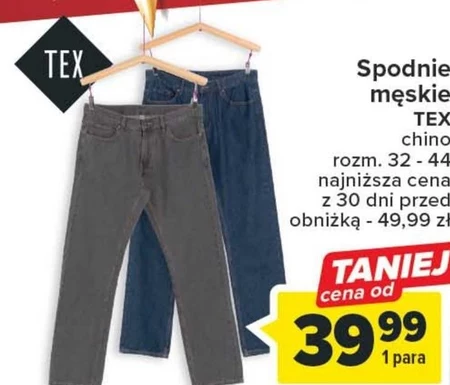 Spodnie męskie TEX
