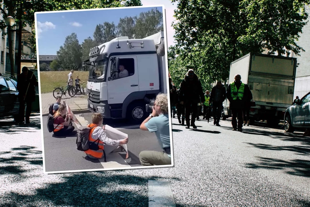 Kierowca ciężarówki, który próbował siłą usunąć protestujących, usłyszał wyrok sądu