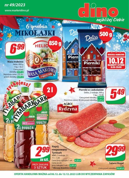 Słodkie Mikołajki - Dino