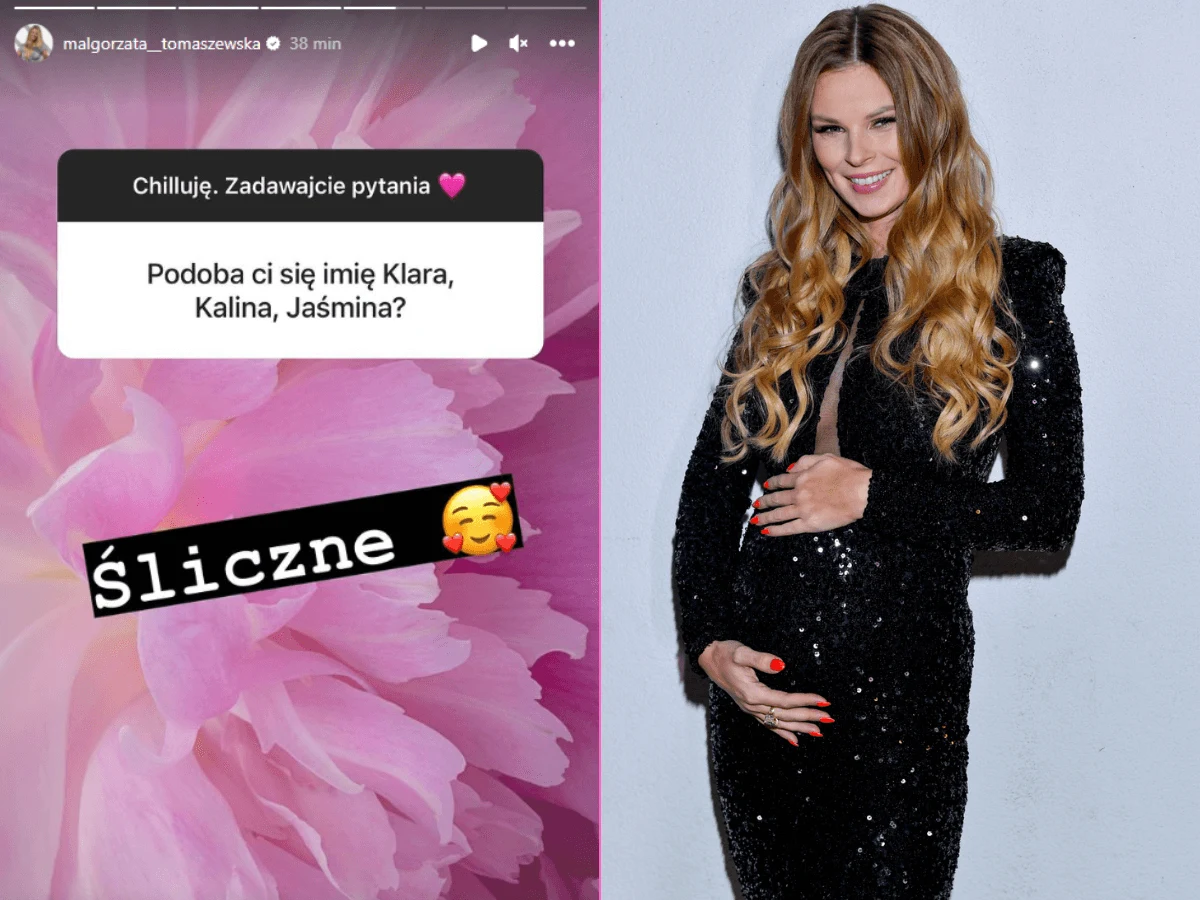 Ciężarna Tomaszewska zdradziła imię dla dziecka Ciężarna Tomaszewska zdradziła imię dla dziecka