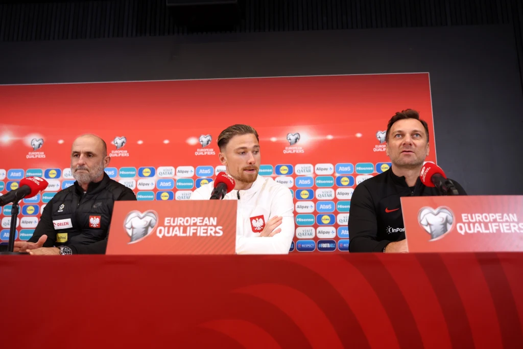 Michał Probierz, Matty Cash, Jakub Kwiatkowski Michał Probierz, Matty Cash, Jakub Kwiatkowski