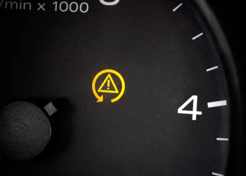 Tak wygląda kontrolka ASR, której system zmniejsza poślizg kół i pozwala na większą kontrolę nad przyspieszeniem.