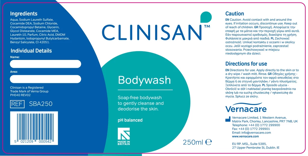 GIS informuje, że produkt Clinisan Bodywash - partie 70911/72326/74542 został wycofany ze sprzedaży/ źródło: GIS