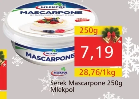 Mlekpol Ser śmietankowy mascarpone 250 g