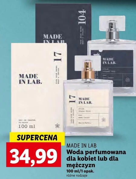 Woda perfumowana Made in lab