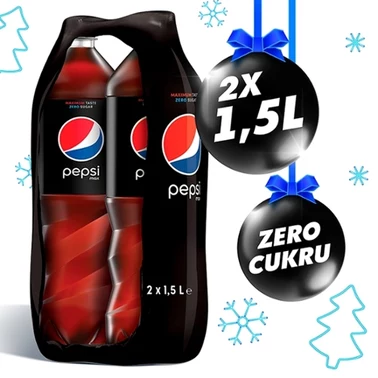 Pepsi-Cola Zero cukru Napój gazowany 3 l (2 x 1,5 l) - 2