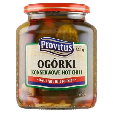 Provitus Ogórki konserwowe hot chili 640 g - 1