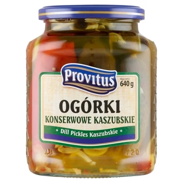 Provitus Ogórki konserwowe kaszubskie 640 g - 1