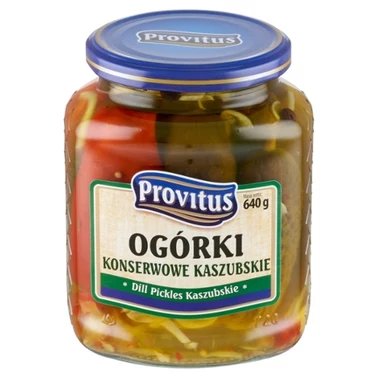 Provitus Ogórki konserwowe kaszubskie 640 g - 0