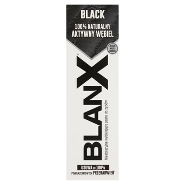 BlanX Black Nieabrazyjna wybielająca pasta do zębów 75 ml - 0