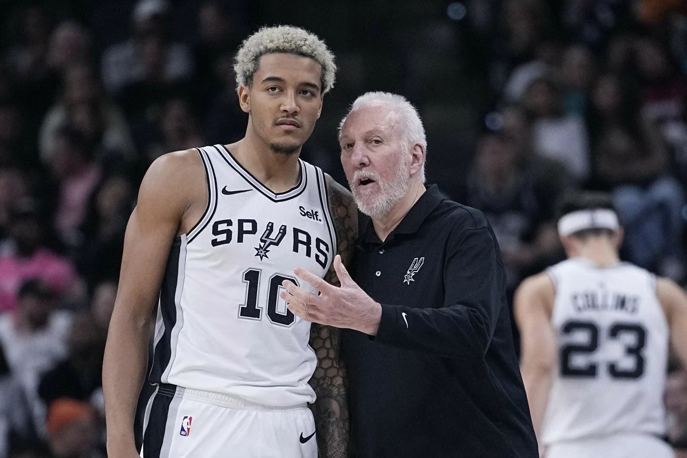 Gregg Popovich i Jeremy Sochan