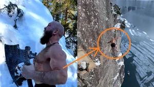 Norweg wyglądający jak Kratos z God of War dokonał niemożliwego. Nagranie roku?