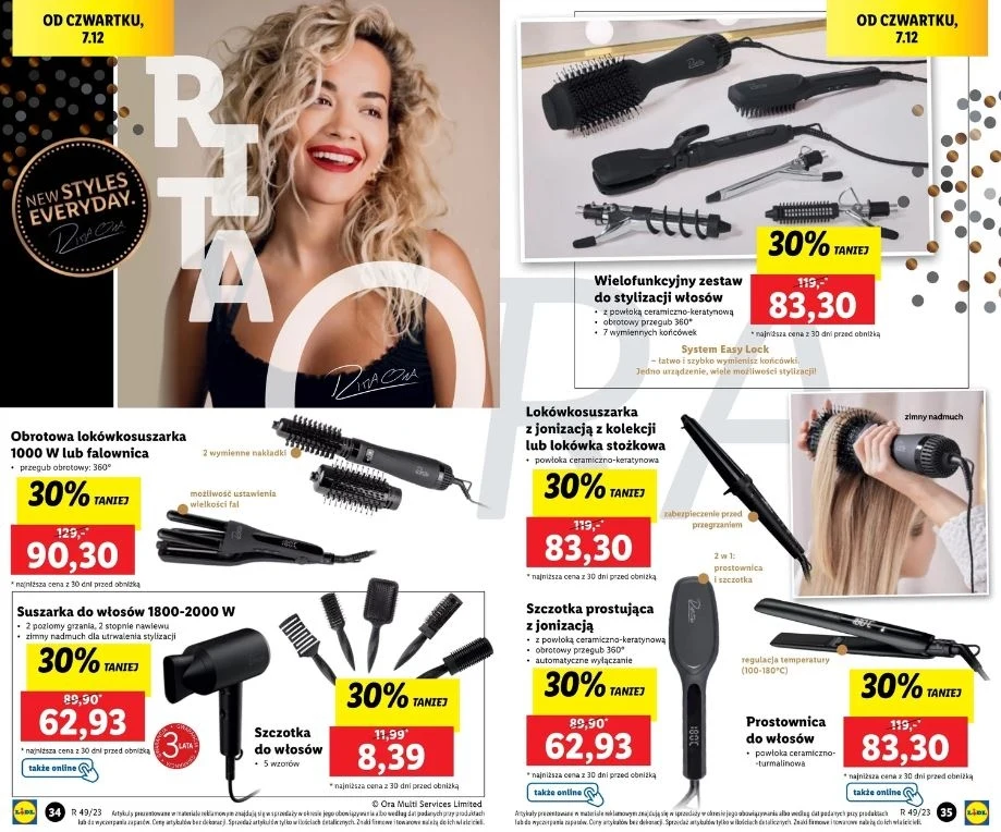 Lidl oferuje urządzenia do stylizacji włosów Rita Ora! Lidl oferuje urządzenia do stylizacji włosów Rita Ora!