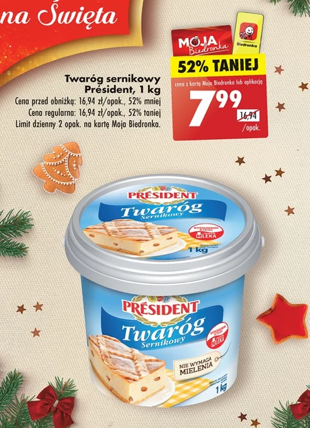 Président Twaróg sernikowy 1 kg