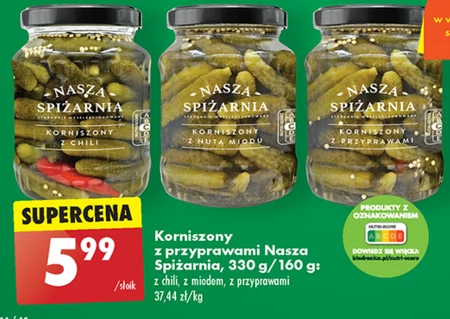 Korniszony z przyprawami Nasza Spiżarnia