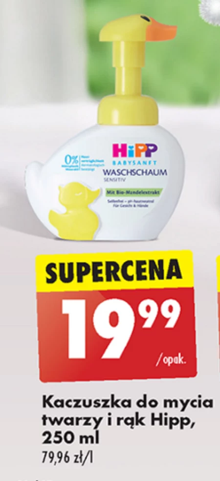 HiPP Babysanft Sensitive Pianka-kaczuszka do mycia twarzy i rąk 250 ml