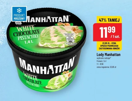 Manhattan Lody z białą czekoladą i lody pistacjowe 1400 ml