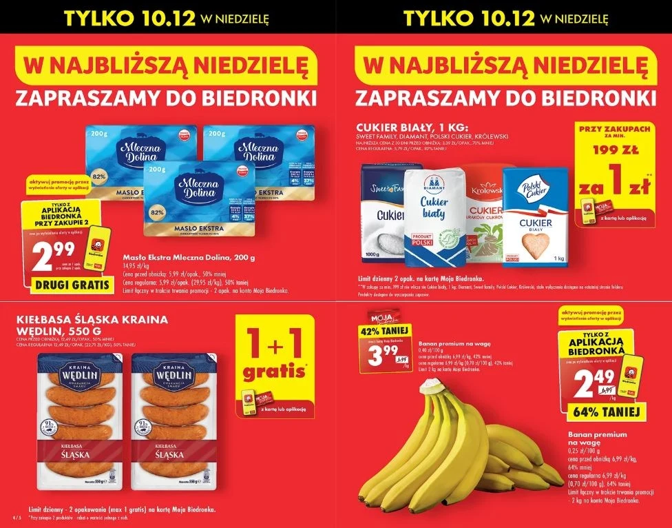 Biedronka oferuje hitowe promocje na niedzielę handlową!