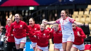 Radość reprezentantek Polski w meczu z Serbią