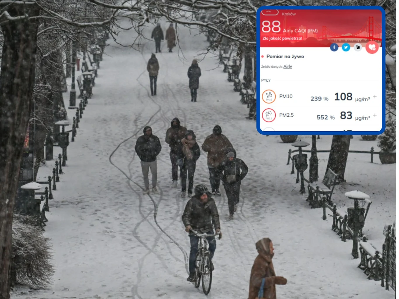 Kraków znowu w smogu Kraków znowu w smogu