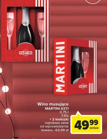 Martini Asti D.O.C.G. Wino białe słodkie musujące włoskie 750 ml
