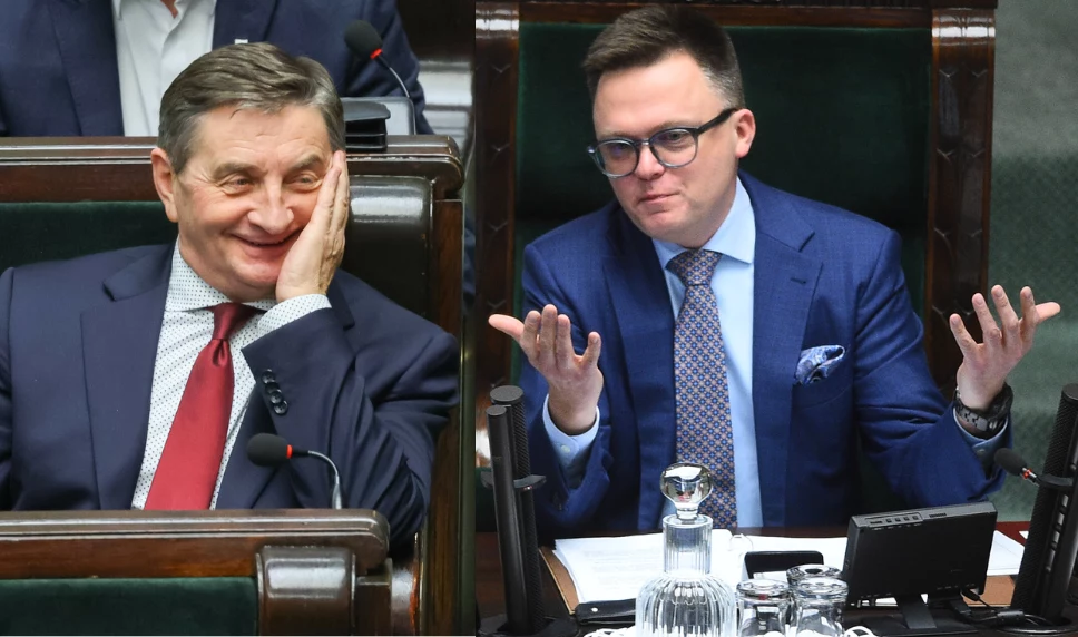Marek Kuchciński pochwalił Szymona Hołownię, zaraz potem wbił szpilę Marek Kuchciński pochwalił Szymona Hołownię, zaraz potem wbił szpilę