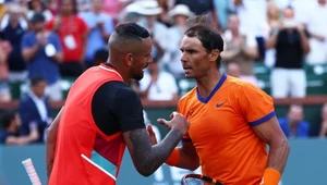 Nick Kyrgios i Rafael Nadal podczas turnieju w Indian Wells w 2022 roku