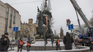 Trwa derusyfikacja Ukrainy. Obalono kolejny pomnik