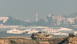 Izraelskie czołgi w południowej Gazie