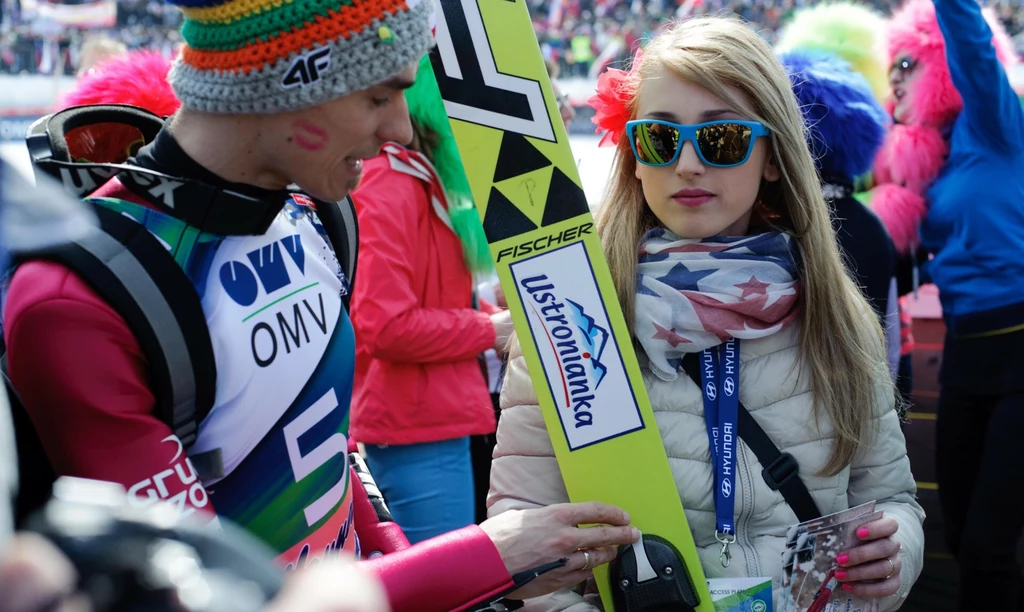 Piotr Żyła i Justyna Żyła. 2013