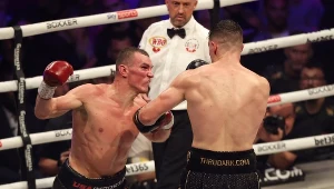 Mateusz Masternak (z lewej) wierzył w tytuł mistrza świata. Przegrał jednak z kontuzją 