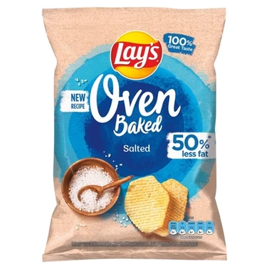 Lay's Oven Baked Pieczone formowane chipsy ziemniaczane solone 110 g - 1