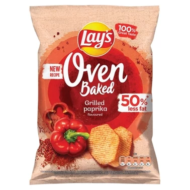 Lay's Oven Baked Pieczone formowane chipsy ziemniaczane o smaku grillowanej papryki 110 g - 1