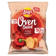 Lay's Oven Baked Pieczone formowane chipsy ziemniaczane o smaku grillowanej papryki 180 g