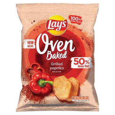 Lay's Oven Baked Pieczone formowane chipsy ziemniaczane o smaku grillowanej papryki 180 g - 1