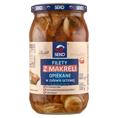 SEKO Filety z makreli opiekane w zalewie octowej 800 g - 1