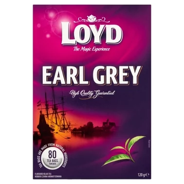 Loyd Earl Grey Herbata czarna aromatyzowana 120 g (80 x 1,5 g) - 0