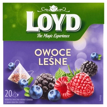 Loyd Herbatka owocowa aromatyzowana o smaku owoców leśnych 40 g (20 x 2 g) - 0