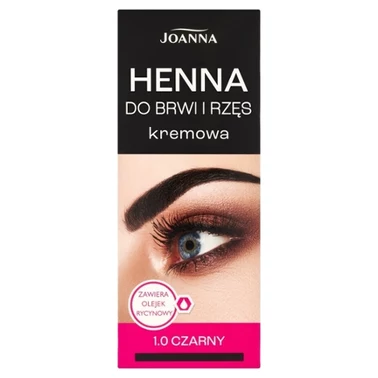 Joanna Henna do brwi i rzęs kremowa 1.0 czarny - 0