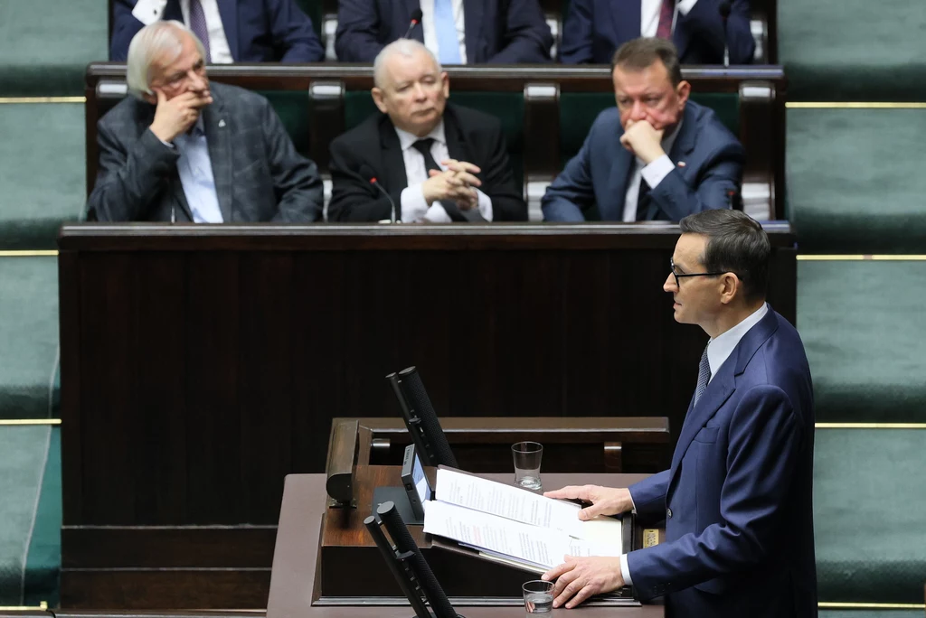 Premier Mateusz Morawiecki wygłasza expose w Sejmie
