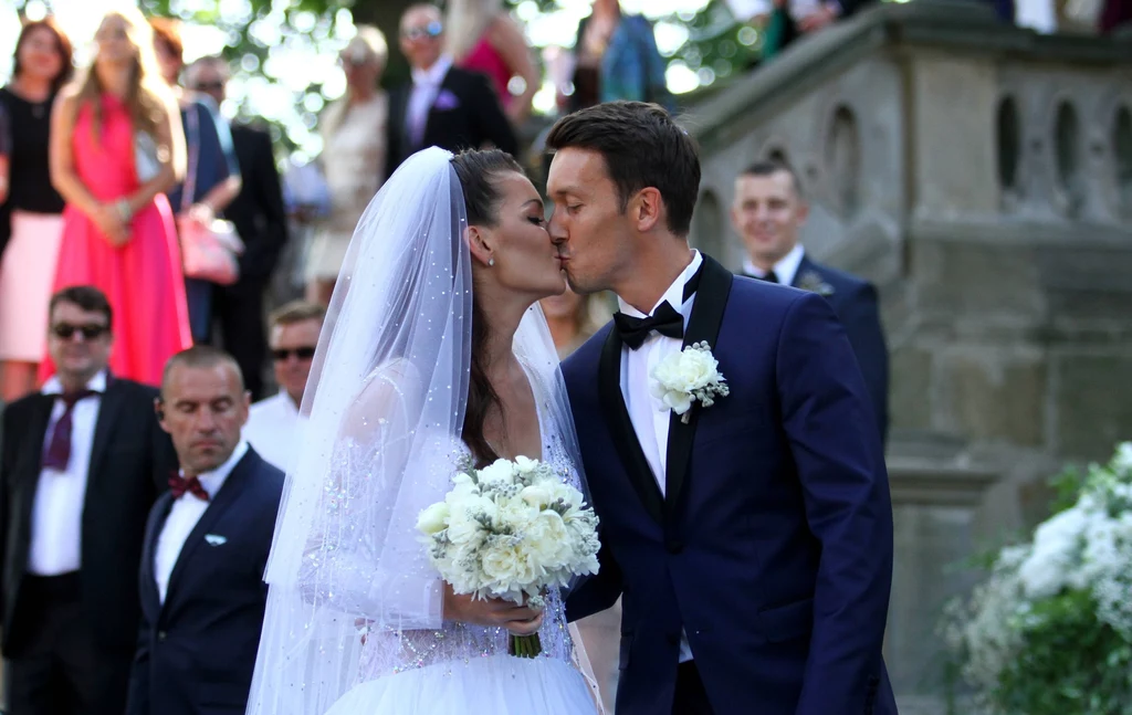 Agnieszka Radwańska i Dawid Celt w dniu ślubu Agnieszka Radwańska i Dawid Celt w dniu ślubu