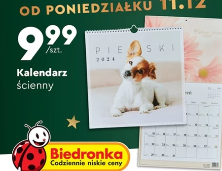 Kalendarz ścienny Biedronka