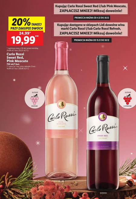 Wino słodkie Carlo Rossi