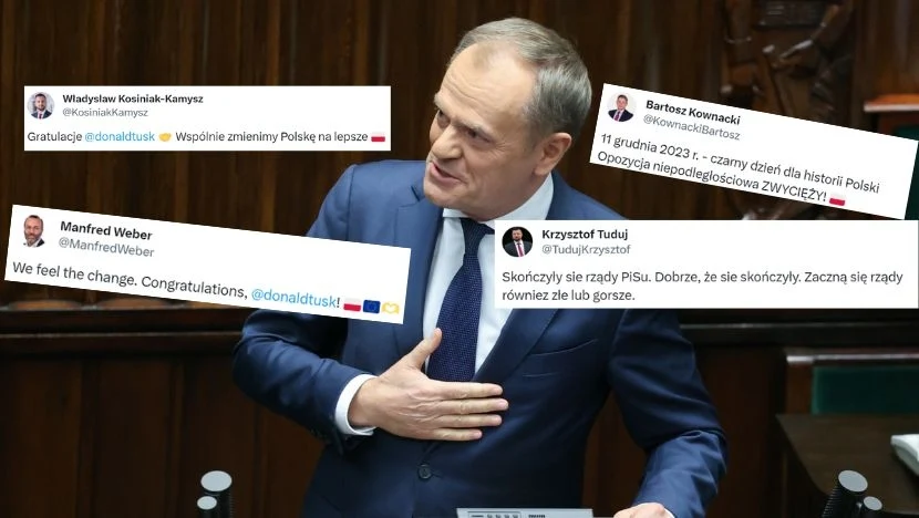 Donald Tusk wybrany na premiera. W sieci fala komentarzy Donald Tusk wybrany na premiera. W sieci fala komentarzy