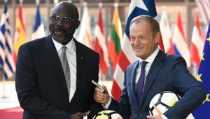George Weah i Donald Tusk