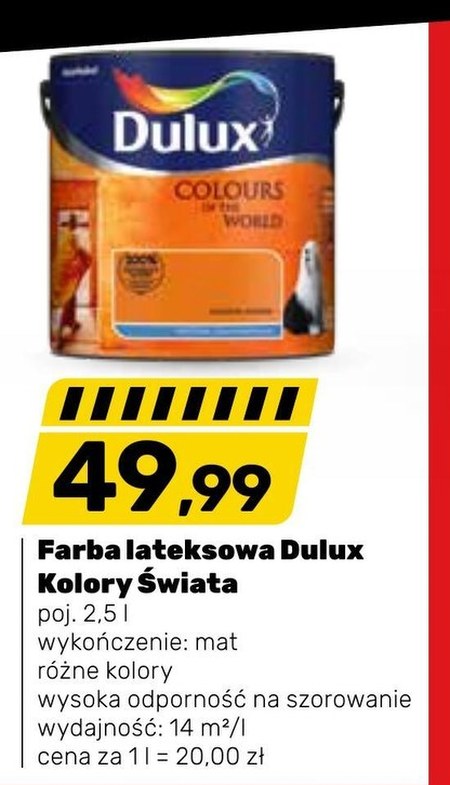 Farba lateksowa Dulux - promocja Bricomarche - Ding.pl